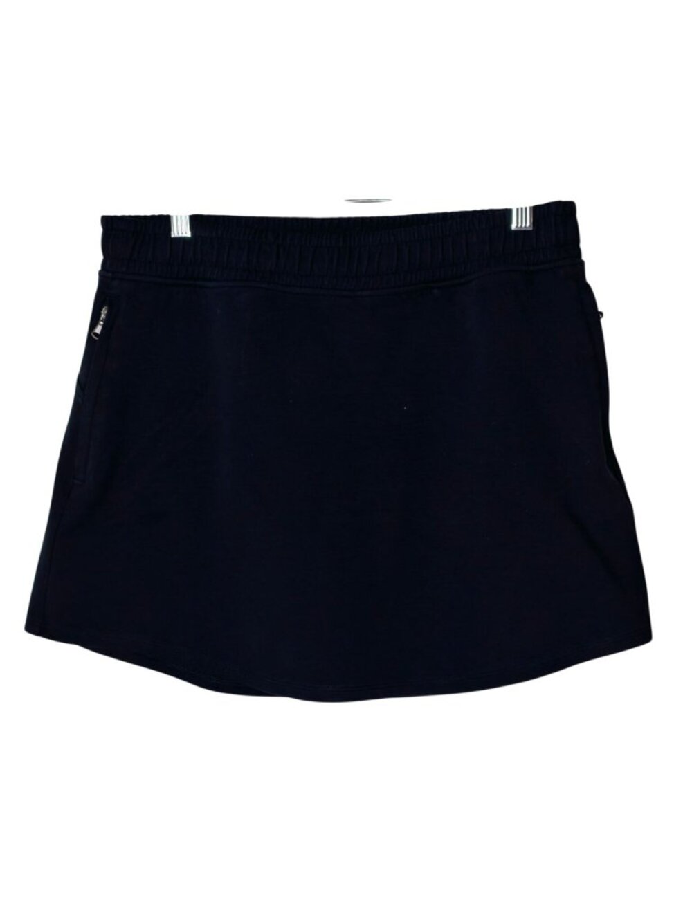 Old Navy Women L Skort Black Active Dynamic Fleece High-Rise Pocket Sporty Chic